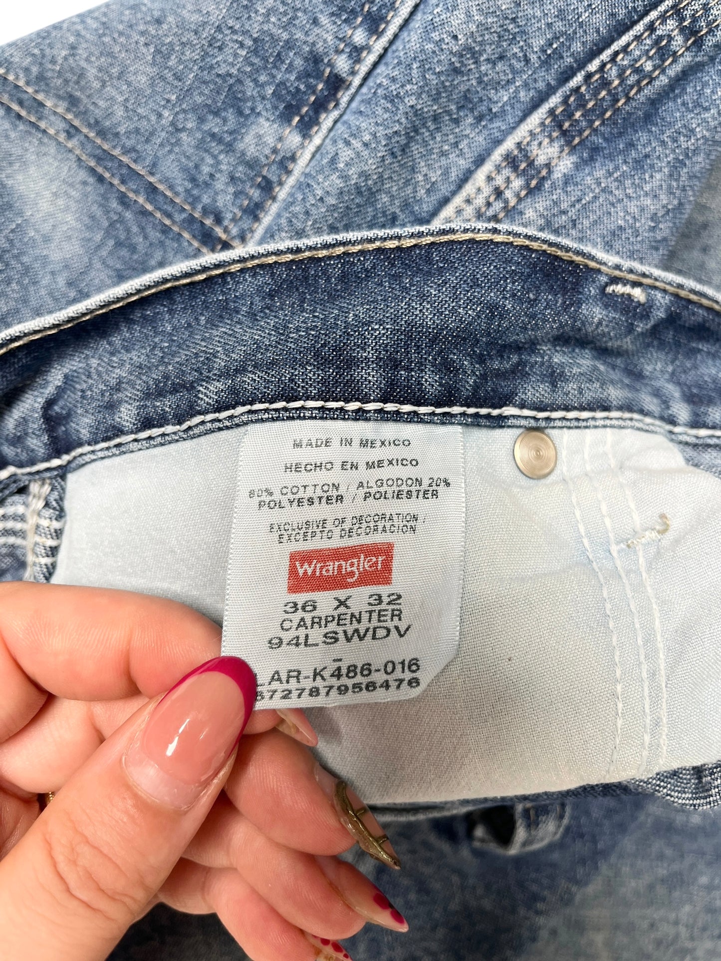 Wrangler Carpenter Denim Pant Azul - Talla 38