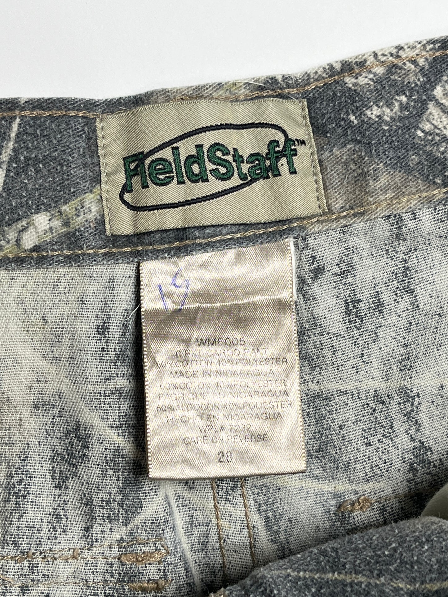 Realtree Camuflaje Cargo Pants - Talla 28