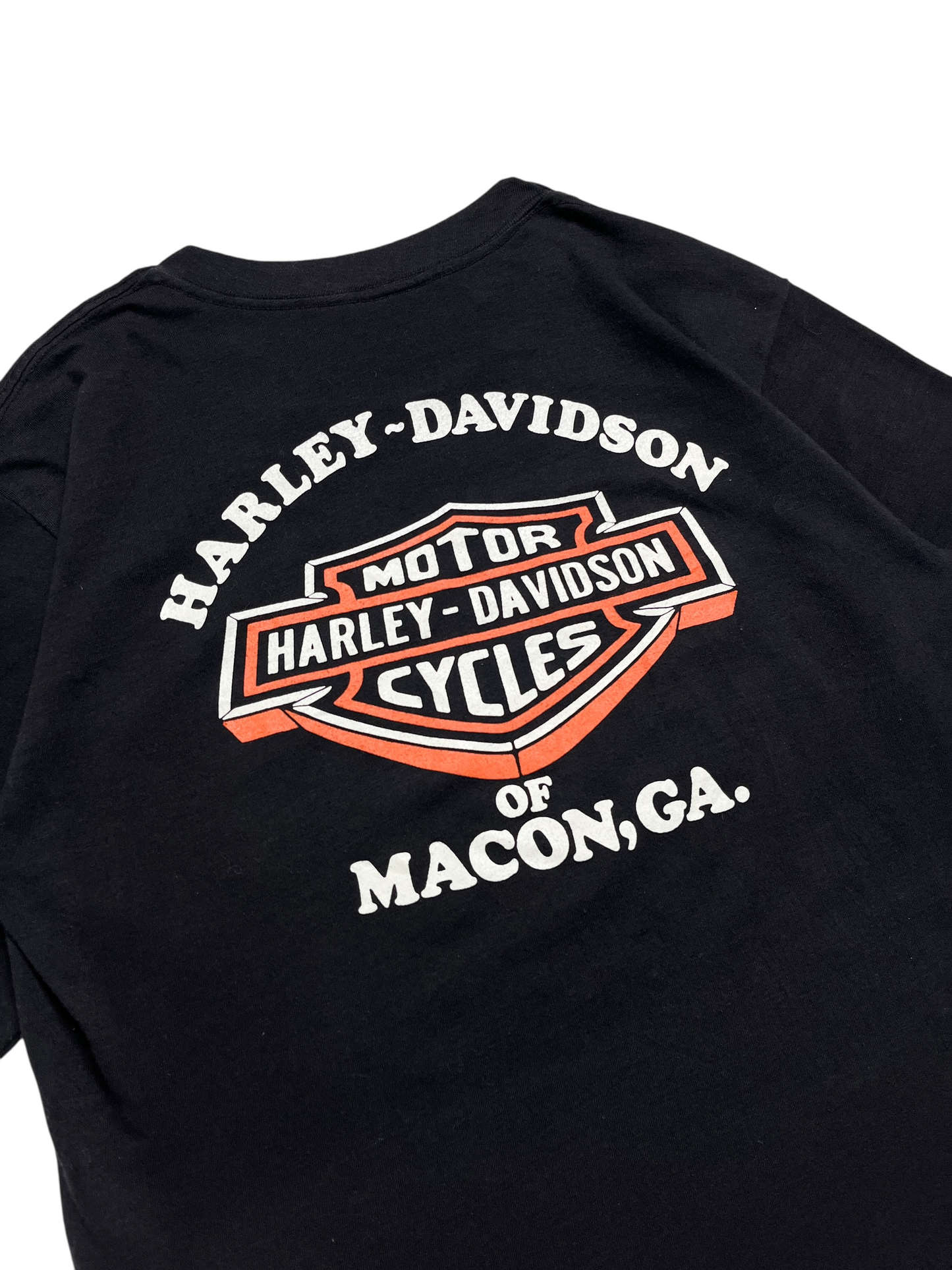1980s Harley Davidson 3D Emblem T-shirt - Size L