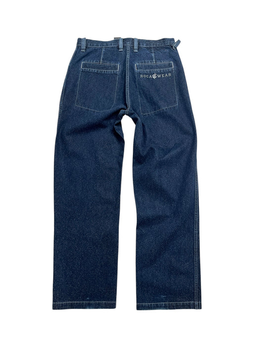 Y2K Rocawear Baggy Denim Pant Azul Oscuro- Talla 34
