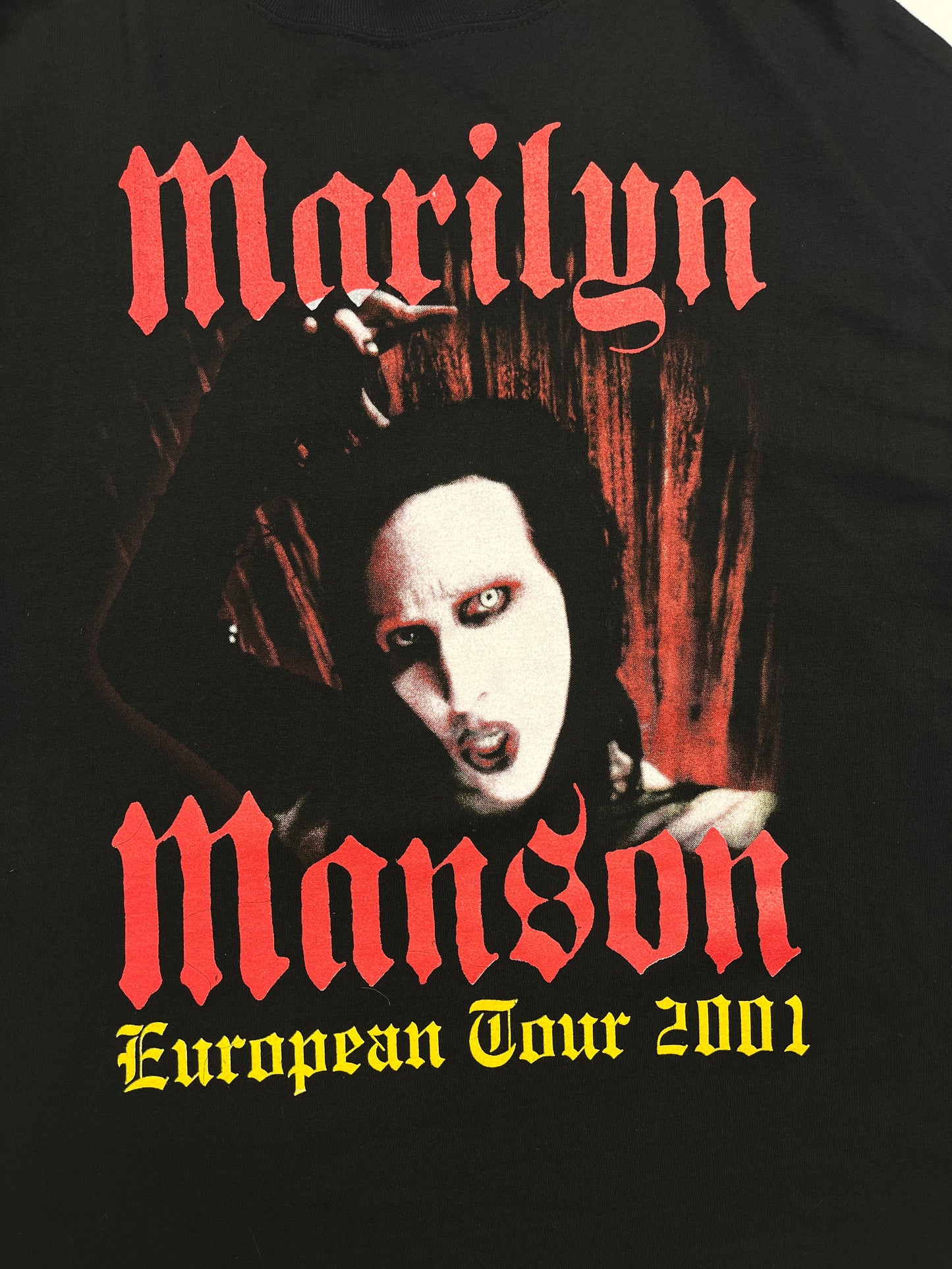 RARE 2001 Marilyn Manson European Tour T-shirt - Talla L