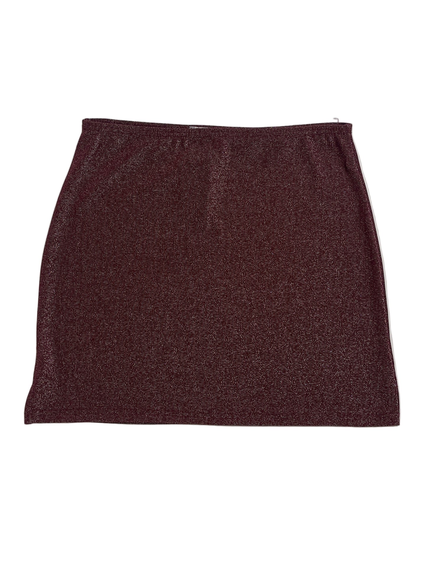 Vintage Soulmate Falda Burdeos Brillante - Talla S