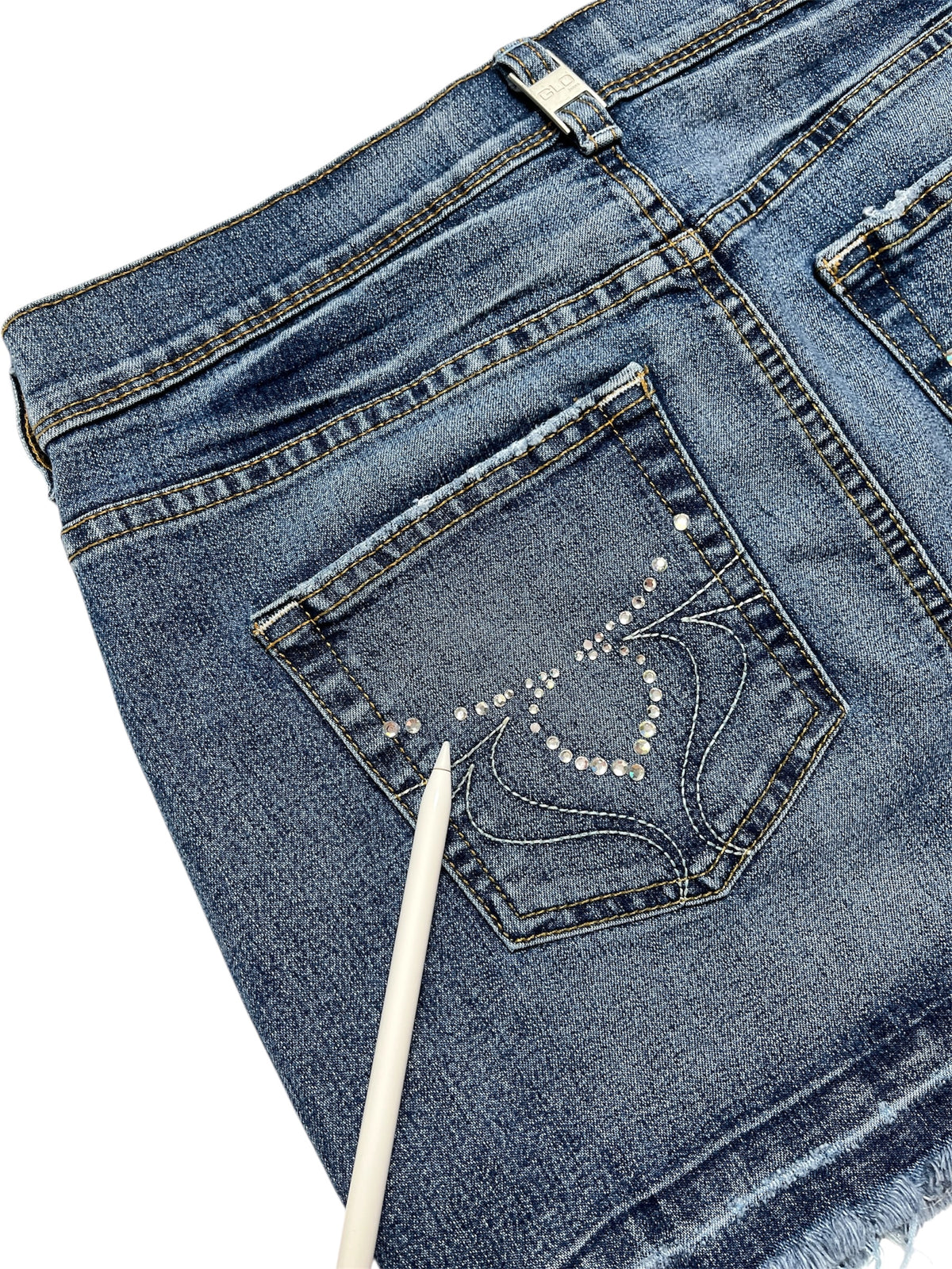 Y2K GLO Falda de jeans Azul - Talla M