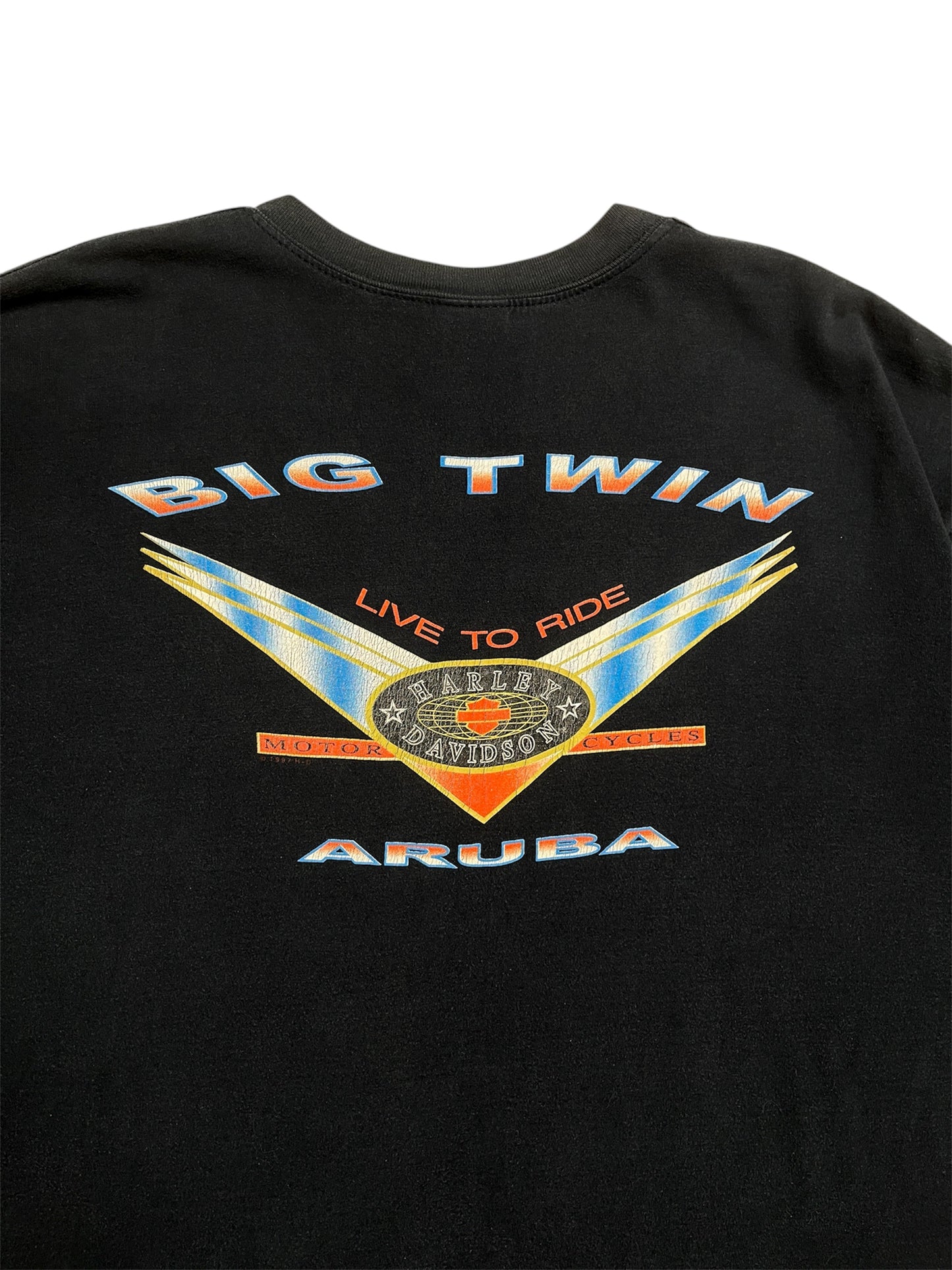 1999 Harley Davidson Aruba T-shirt - Talla XXL Boxy Fit