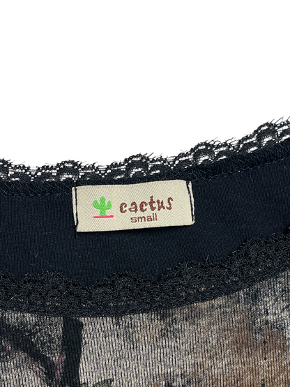Y2K Cactus manga 3/4 Top - Talla S