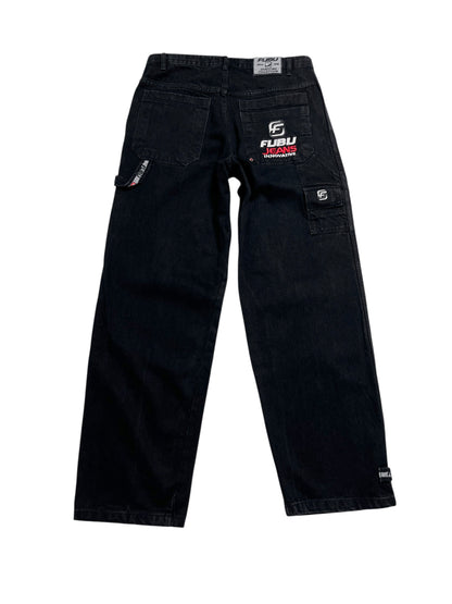 Y2K Fubu Carpenter Baggy Pant Negro- Talla 35