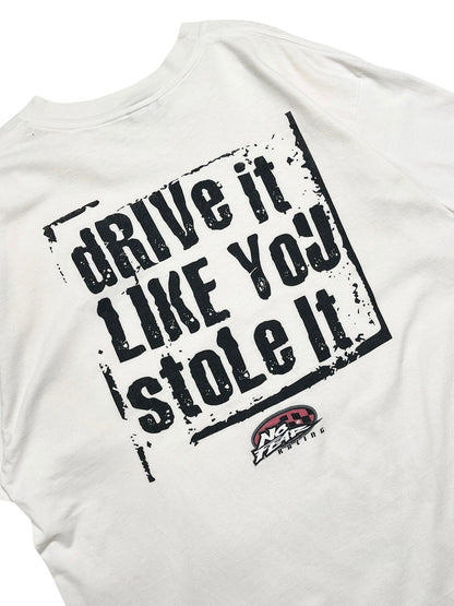 1990s No Fear “Drive It Like You Stole It” T-Shirt - Talla XXL