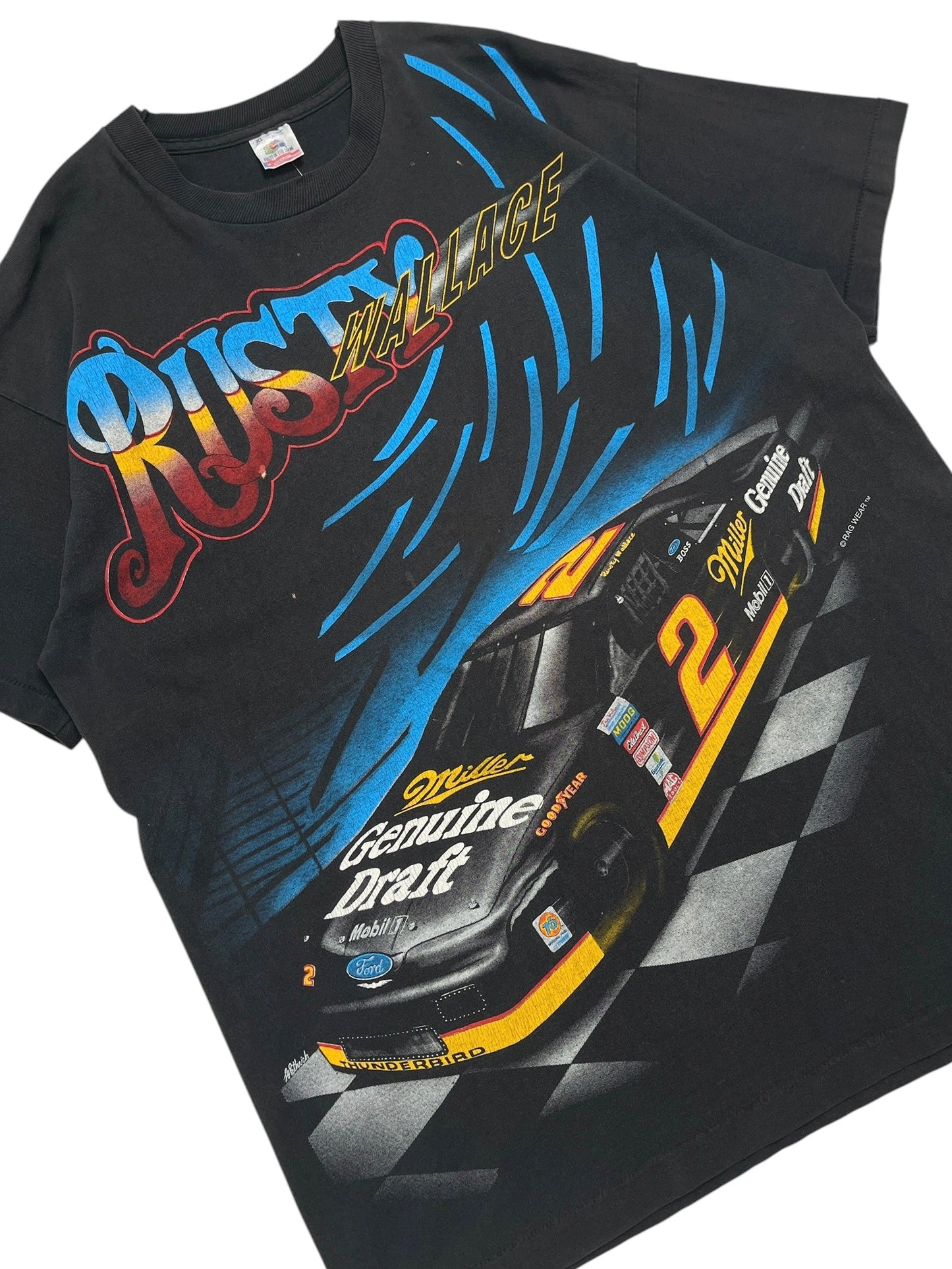 1990s NASCAR Rusty Wallace T-Shirt - Talla XL