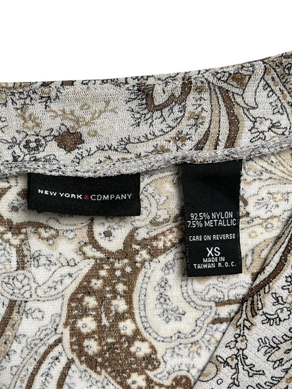 Y2K New York Company Top Manga Larga - Talla XS