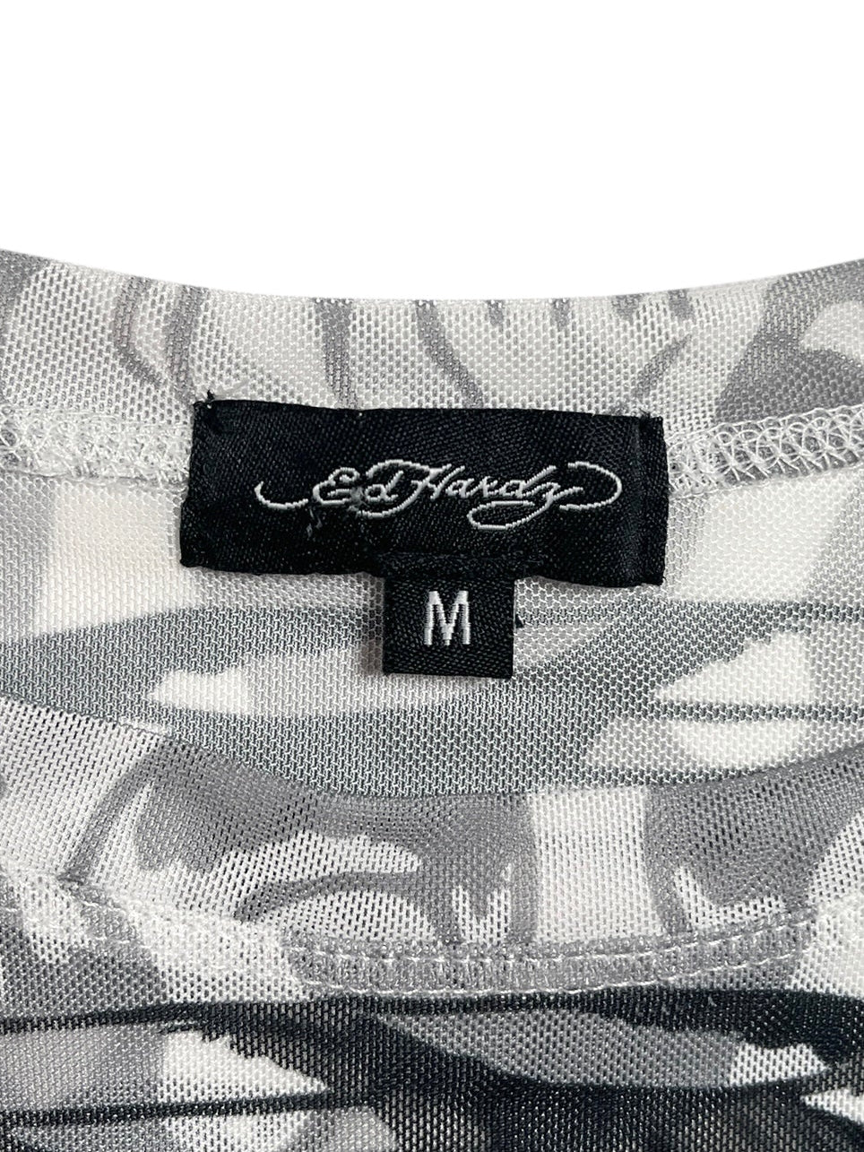 Y2K Ed Hardy Mesh Top - Talla S/M