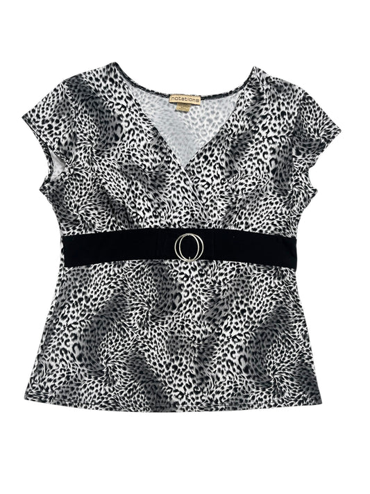 Y2K Notations Top Cruzado Animal Print - Talla L/XL