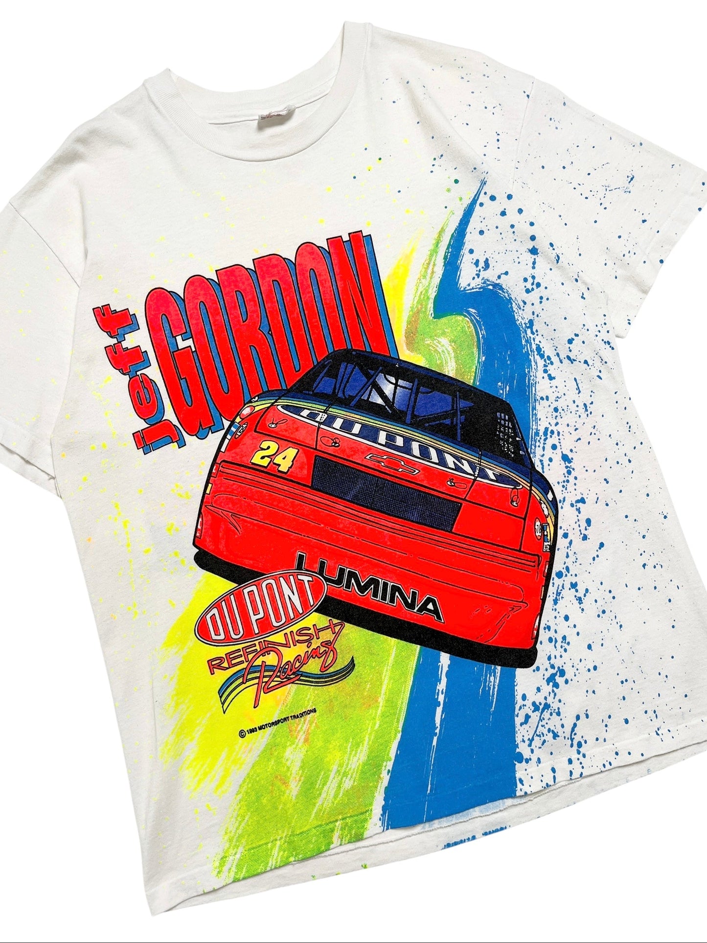 1993 NASCAR Jeff Gordon DuPont T-Shirt - Talla L