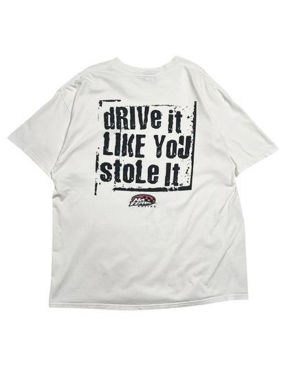 1990s No Fear “Drive It Like You Stole It” T-Shirt - Talla XXL