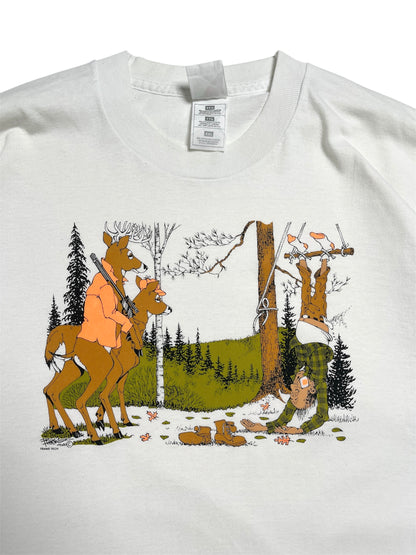 1990s-2000s Cacería Humor T-Shirt - Talla 2XL