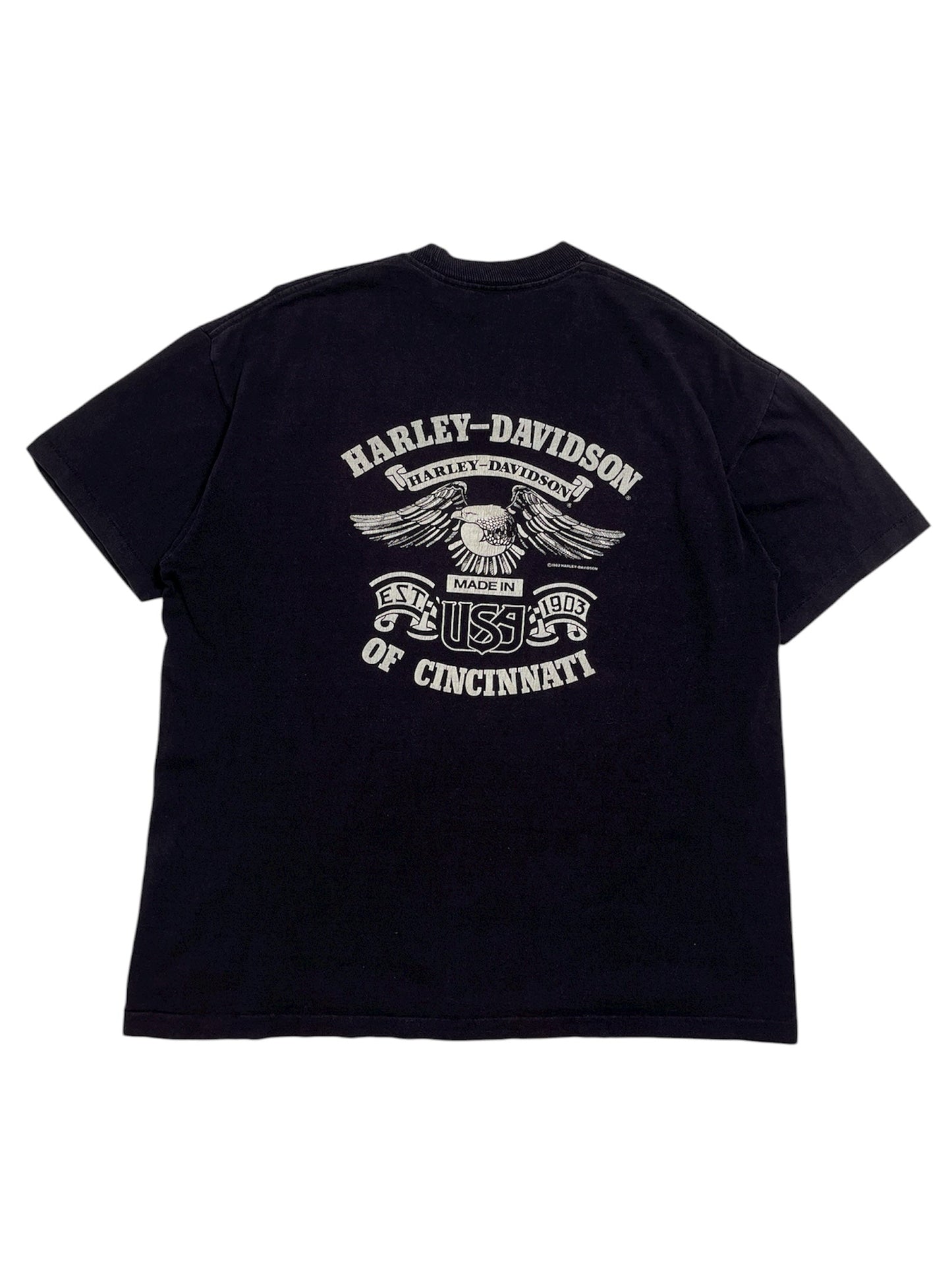 1988 Harley Davidson Cincinnati T-shirt - Talla L Boxy Fit