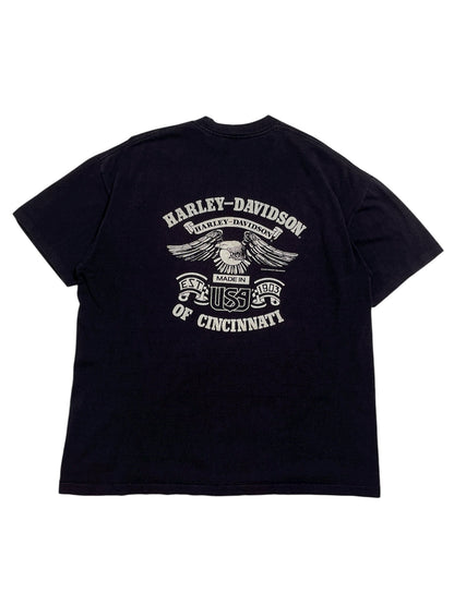 1988 Harley Davidson Cincinnati T-shirt - Talla L Boxy Fit