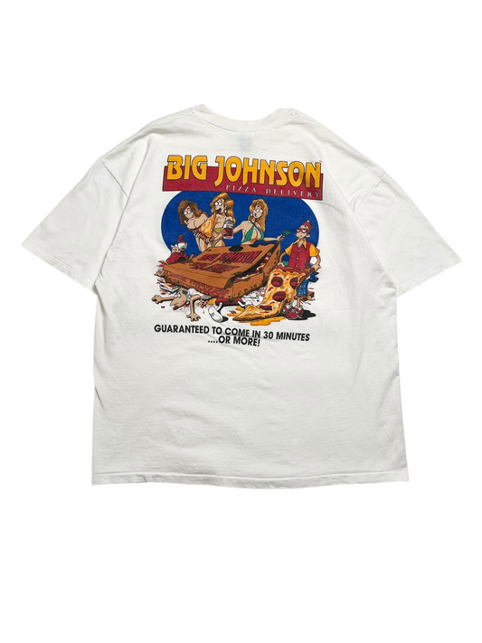 1993 Big Johnson Pizza Delivery T-shirt - Talla XL