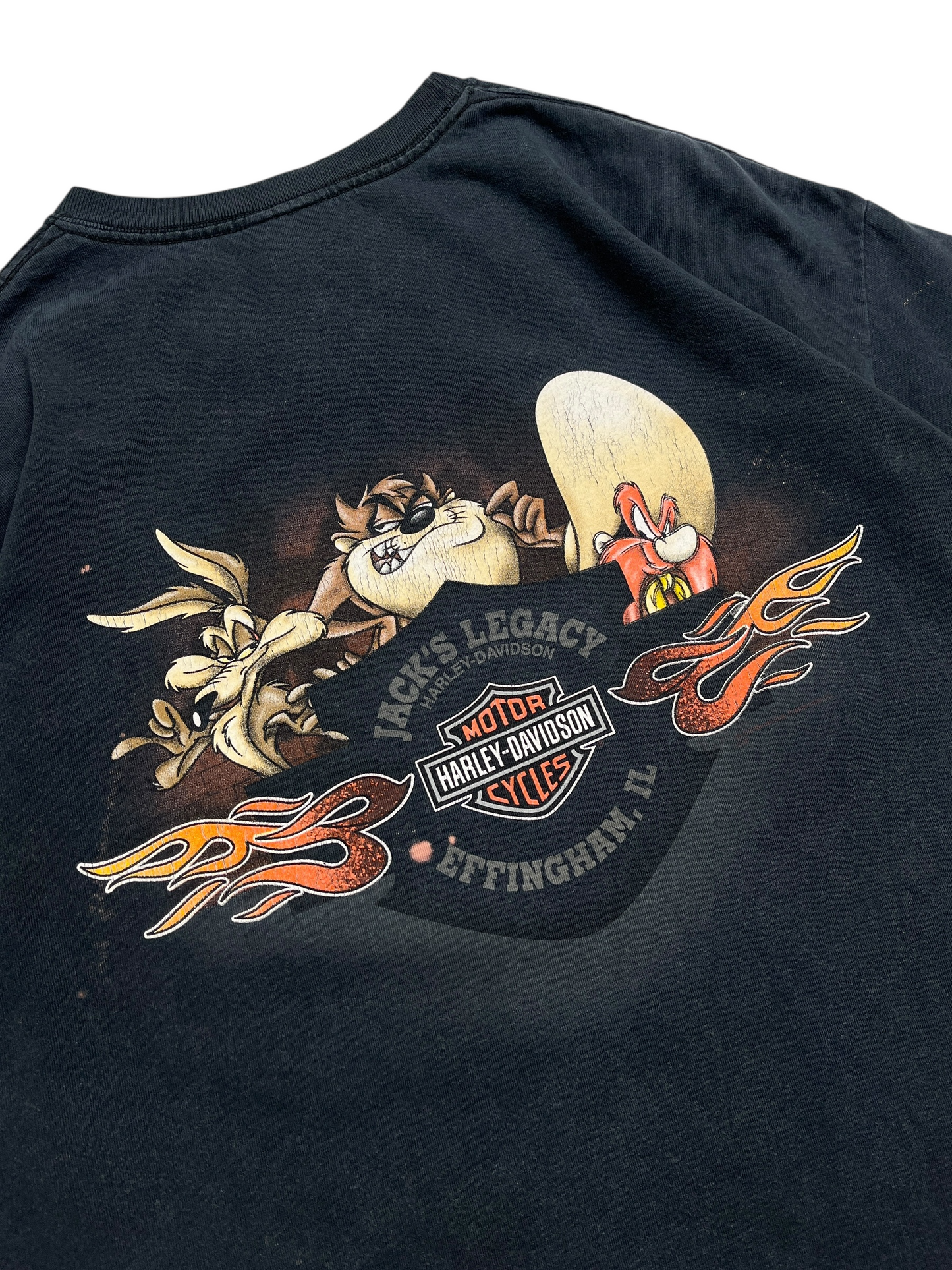 2004 Harley Davidson x Looney Tunes “Badaz I Want To Be” T-shirt - Talla XL