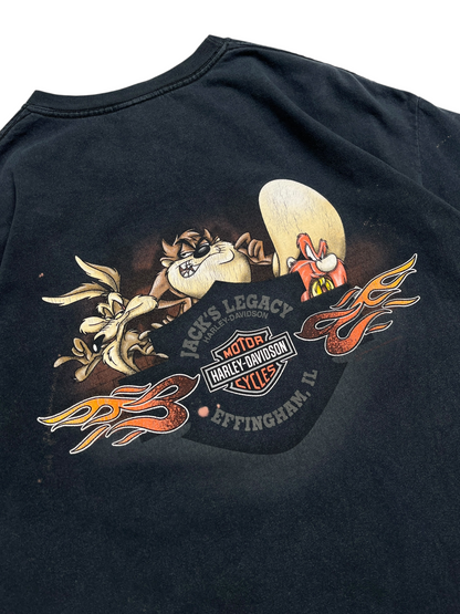 2004 Harley Davidson x Looney Tunes “Badaz I Want To Be” T-shirt - Talla XL