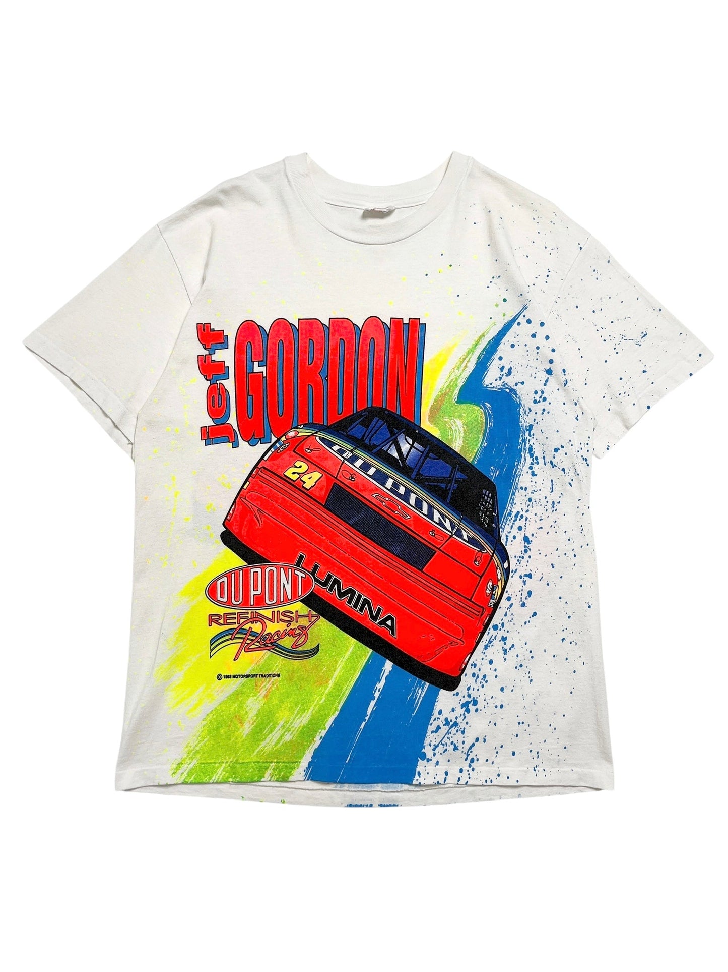 1993 NASCAR Jeff Gordon DuPont T-Shirt - Talla L