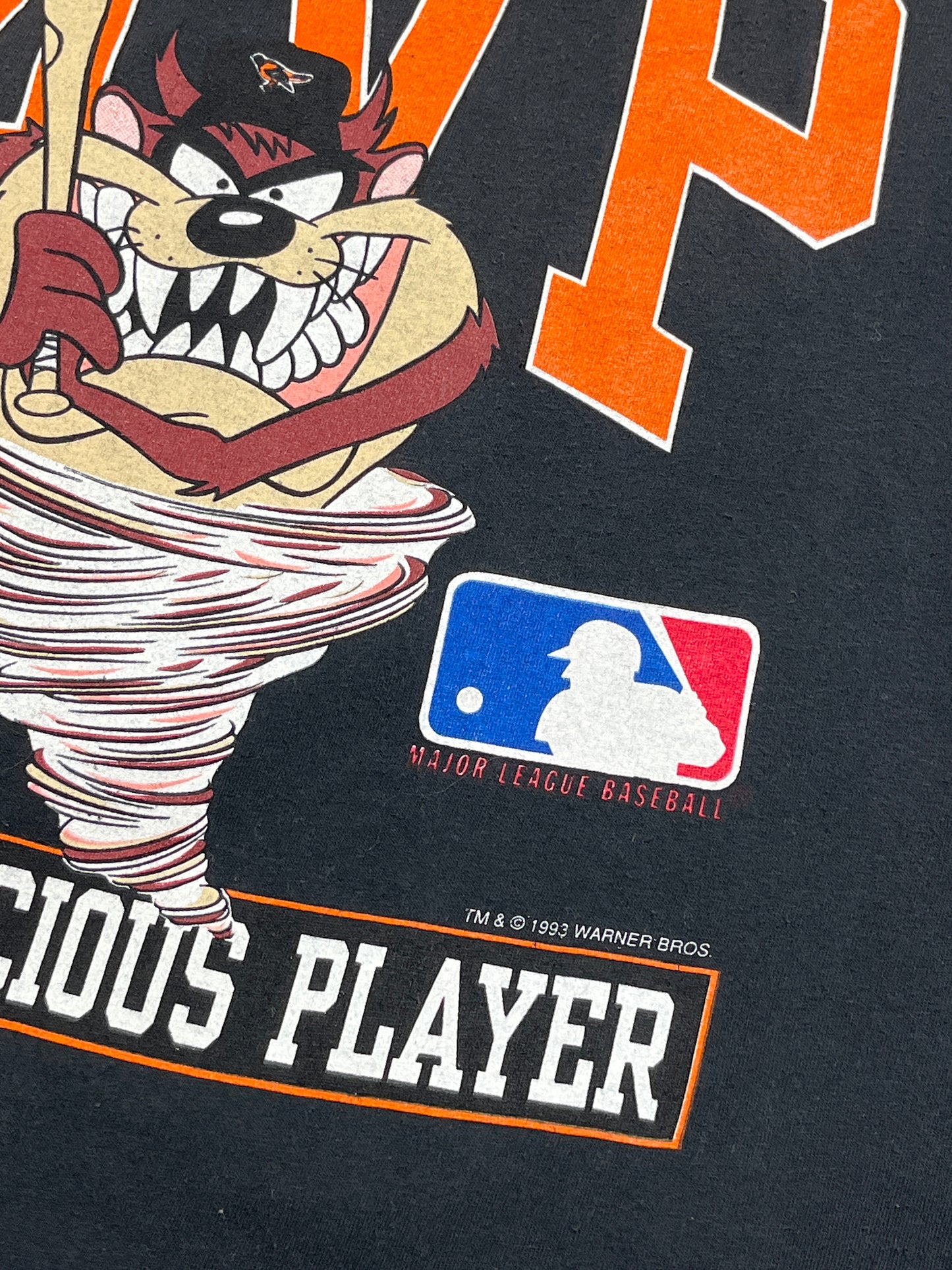 1993 TAZ x Baltimore Orioles MVP T-shirt - Talla XL