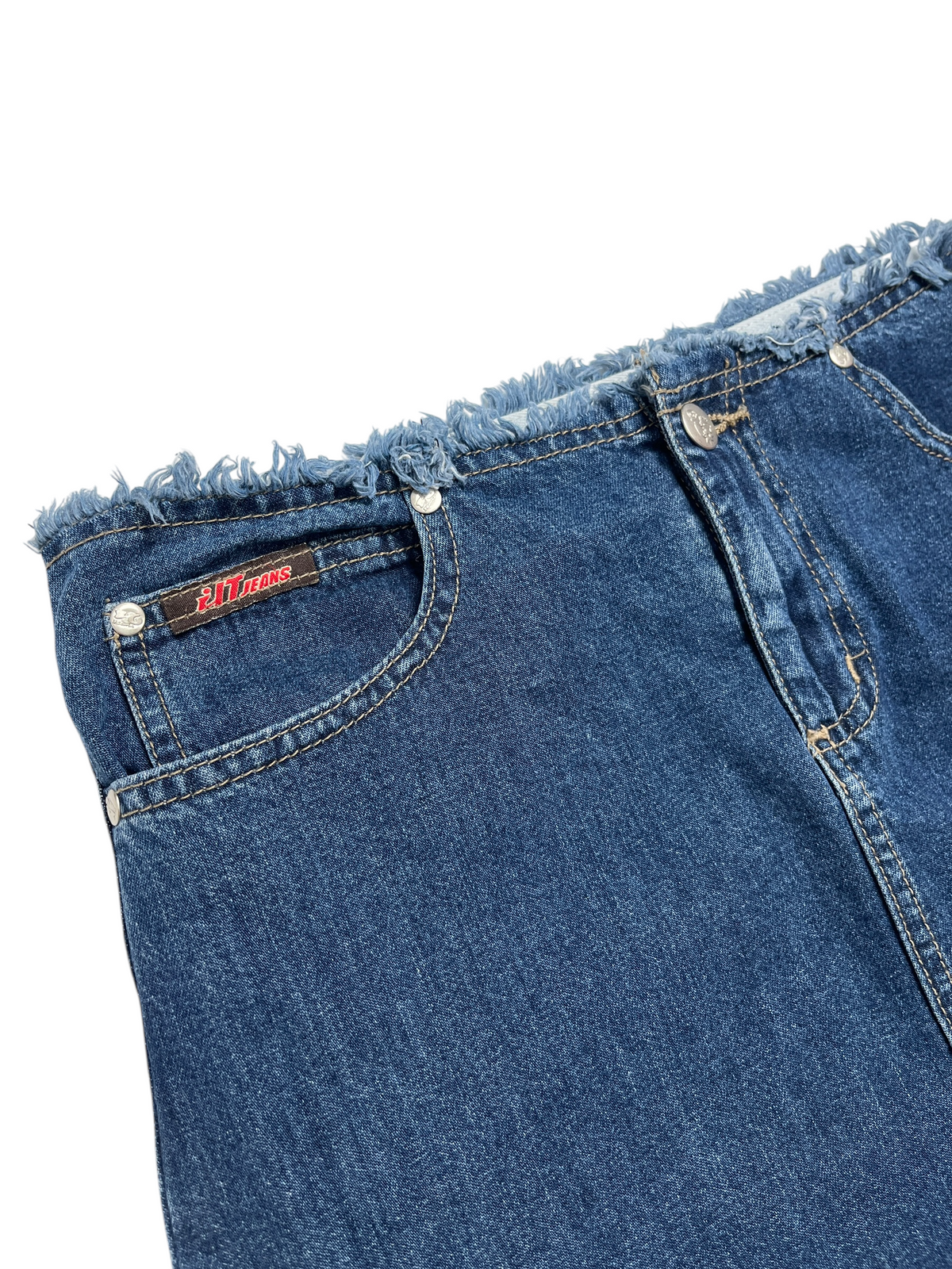 Y2K ilt Jeans Denim Falda - Talla S
