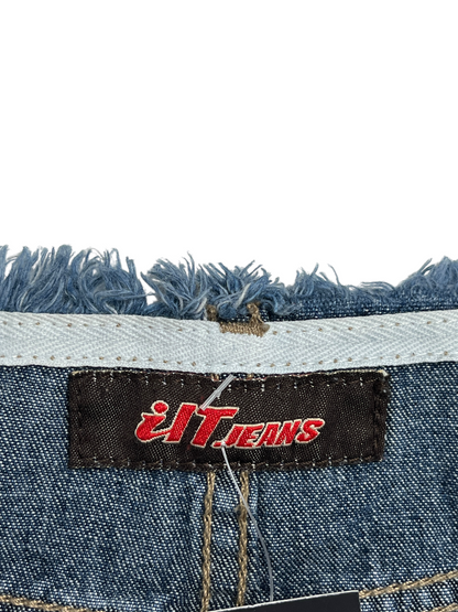 Y2K ilt Jeans Denim Falda - Talla S
