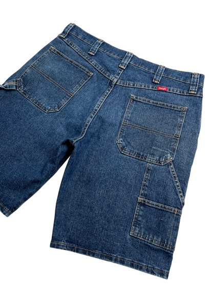Vintage Wrangler Carpenter Denim Short Azul - Talla W35