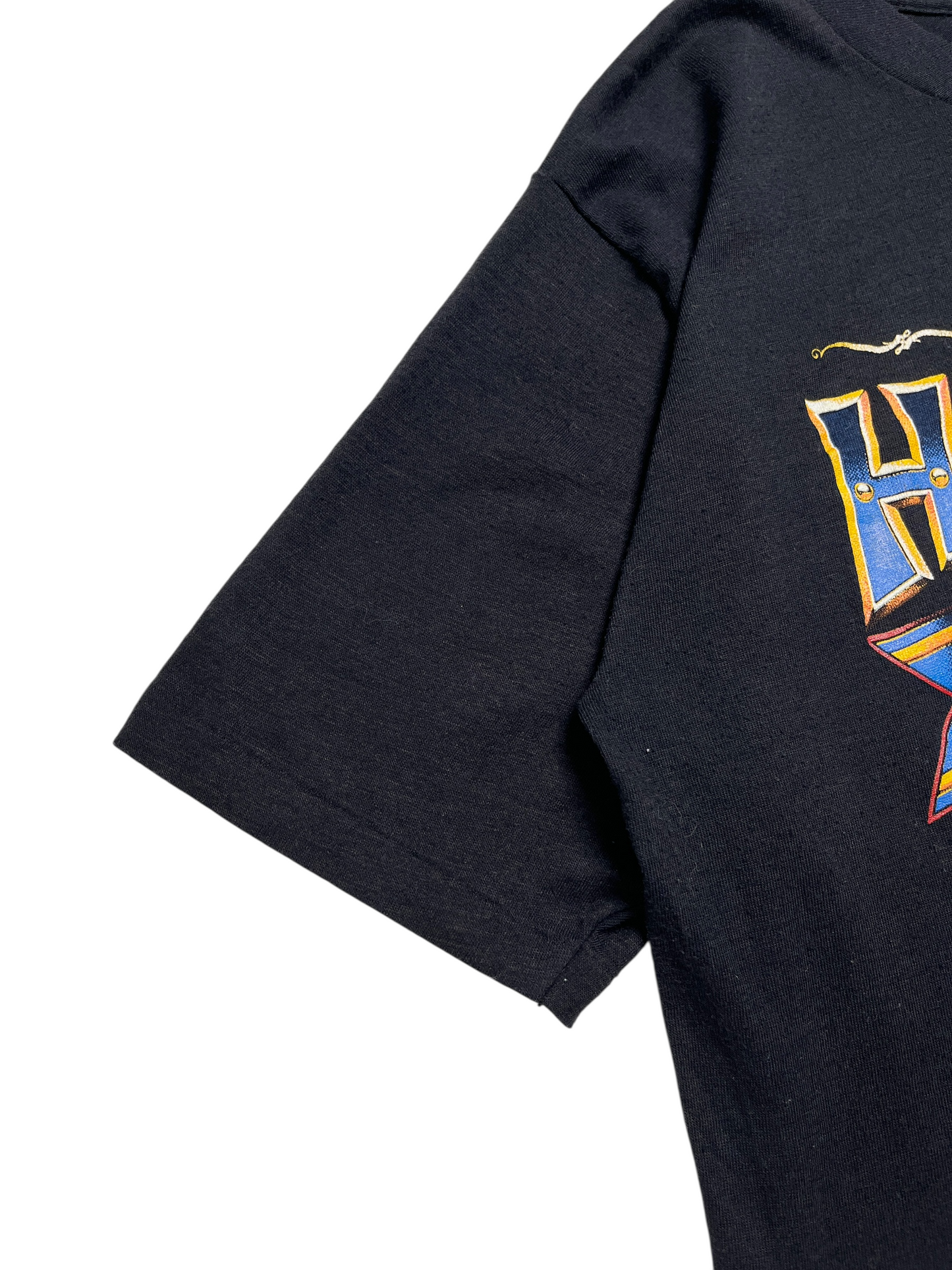 1980s Harley Davidson 3D Emblem T-shirt - Size L