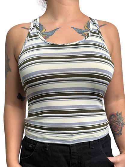 Y2K X.O.X.O Top Tank Rayas - Talla S/M