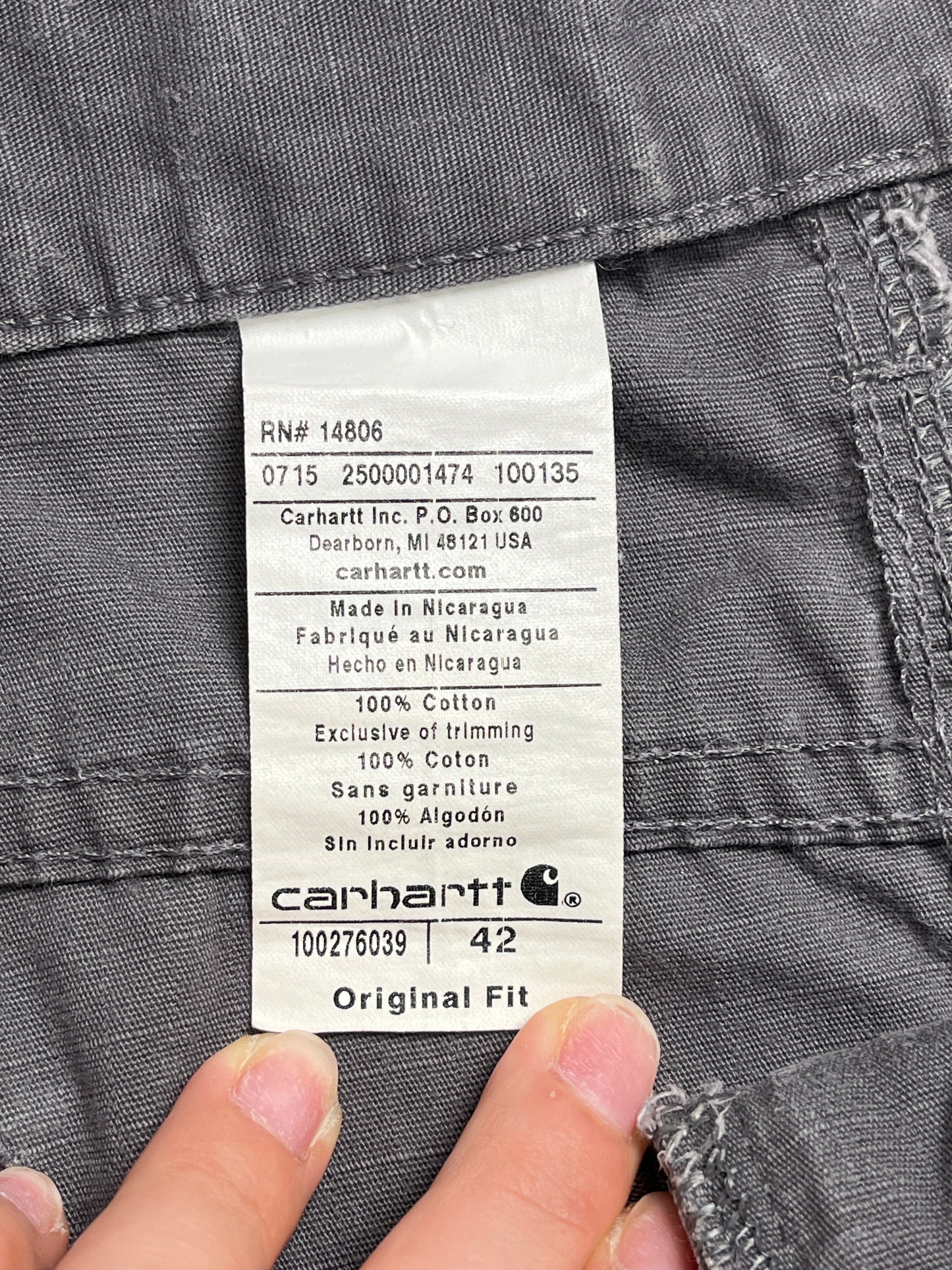 Carhartt Short Gris - Talla W42