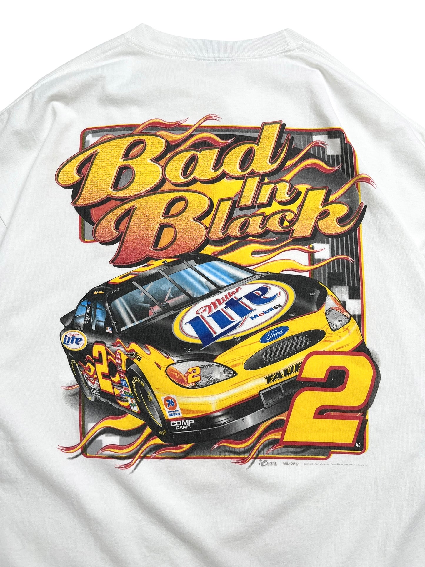 1990s NASCAR Rusty Wallace “Back In Black” T-shirt - Talla XXL