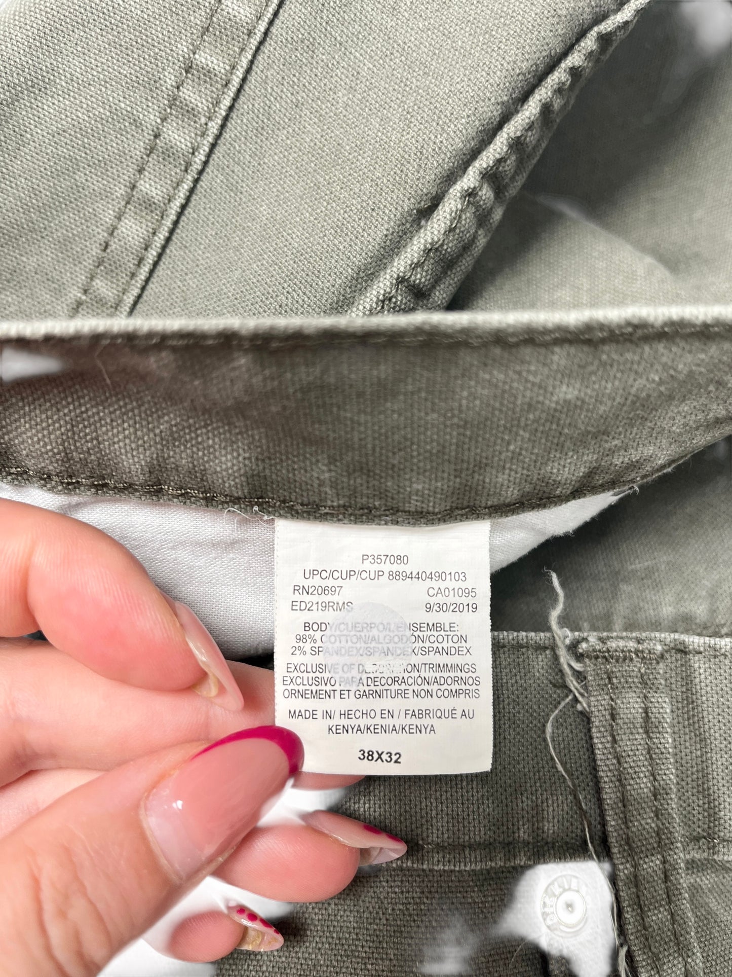 Dickies Carpenter Pant Verde- Talla 39