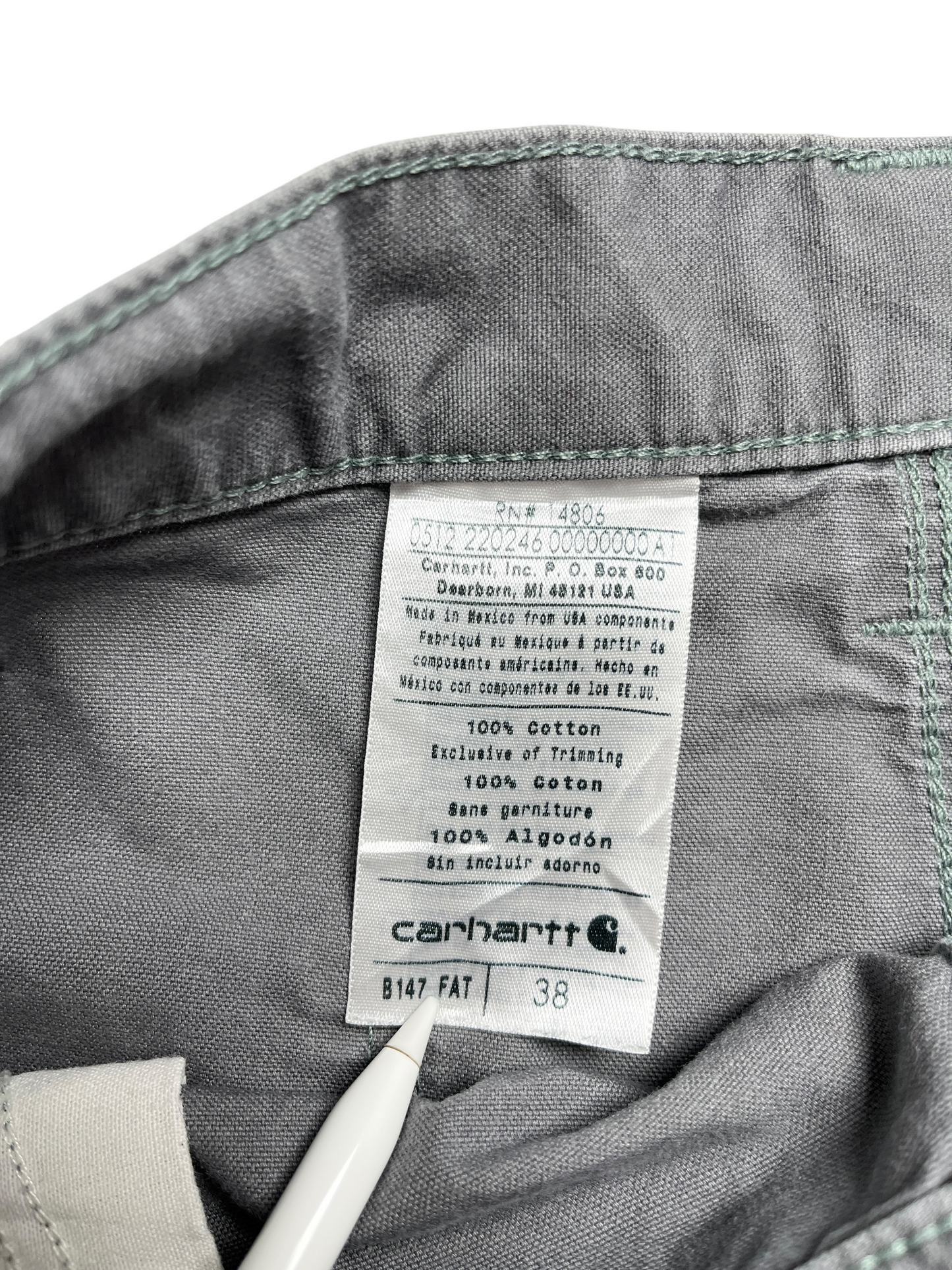 Carhartt Carpenter Short Gris - Talla W38