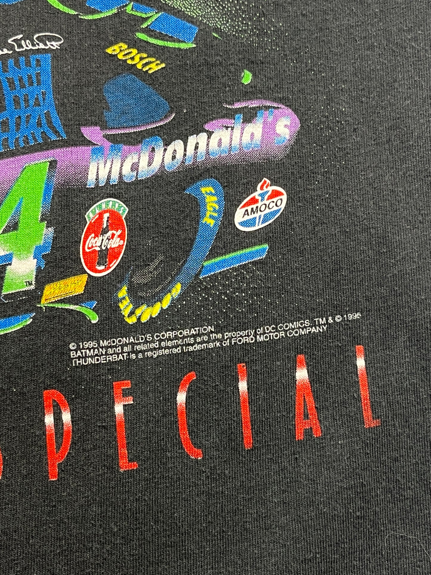 1995 Bill Elliot Forever Gotham Mc Donalds NASCAR - Talla L
