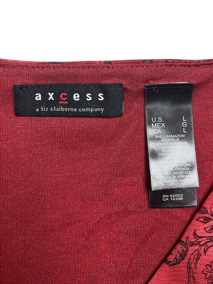 Y2K Axcess Wrap Top (Baroque Print) - Talla L