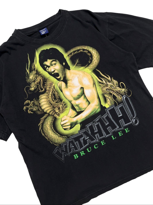 1990s Bruce Lee “Watahhh!” T-Shirt - Talla L