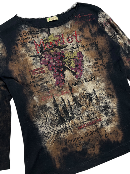 Y2K Cactus manga 3/4 Top - Talla S