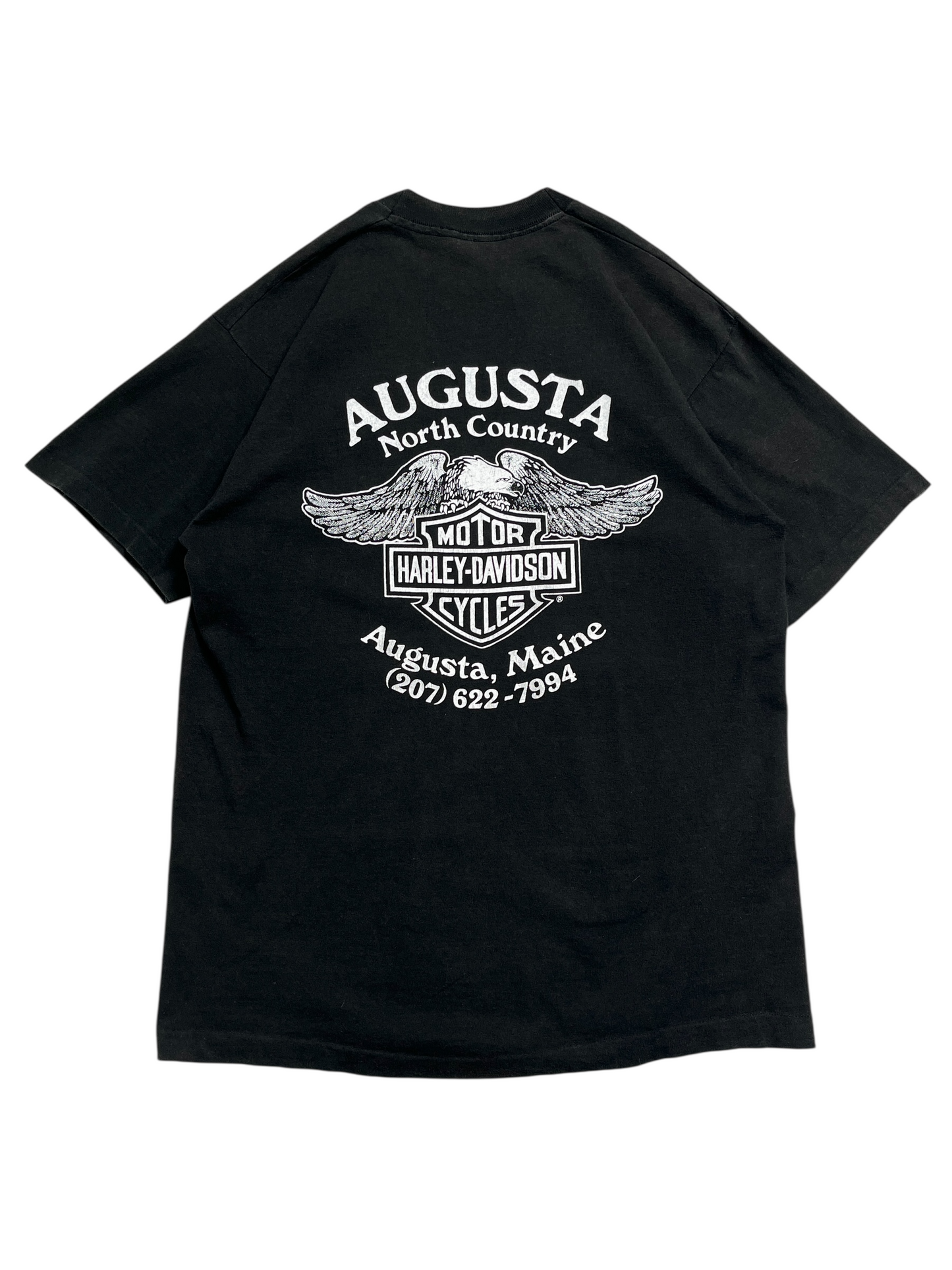1987 Harley Davidson Maine T-shirt - Talla L