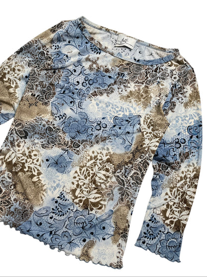 Y2K Byer Top Estampado Floral - Talla S/M