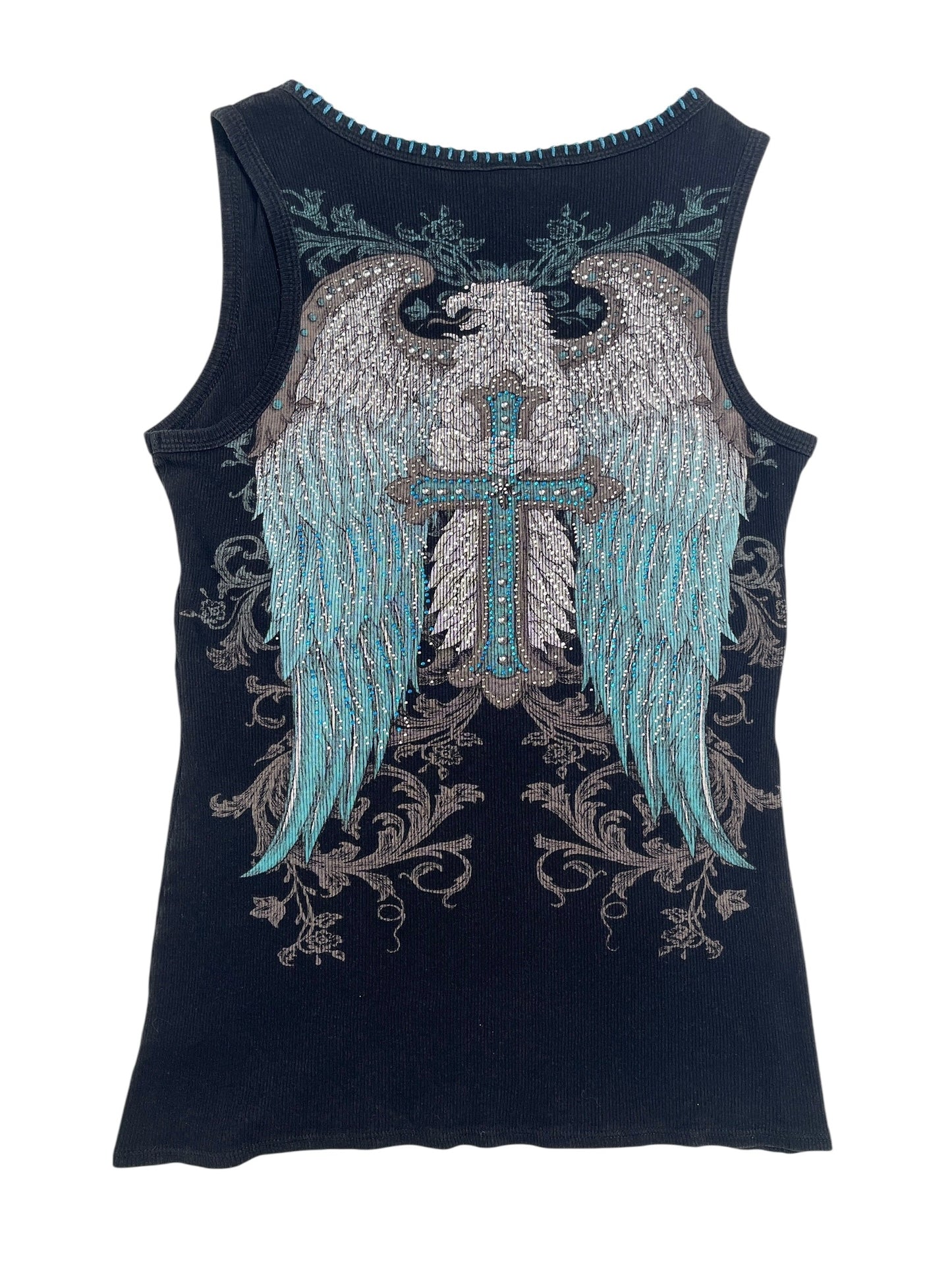 Y2K Vocal Top Tank Alas y Cruz - Talla M/L