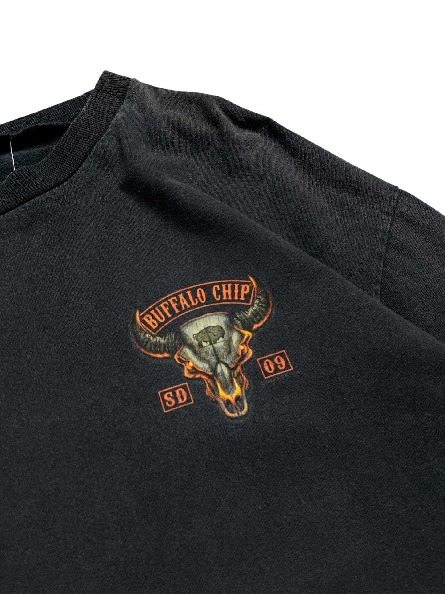 2009 Sturgis Buffalo Chip Manga Larga T-shirt - Talla XL