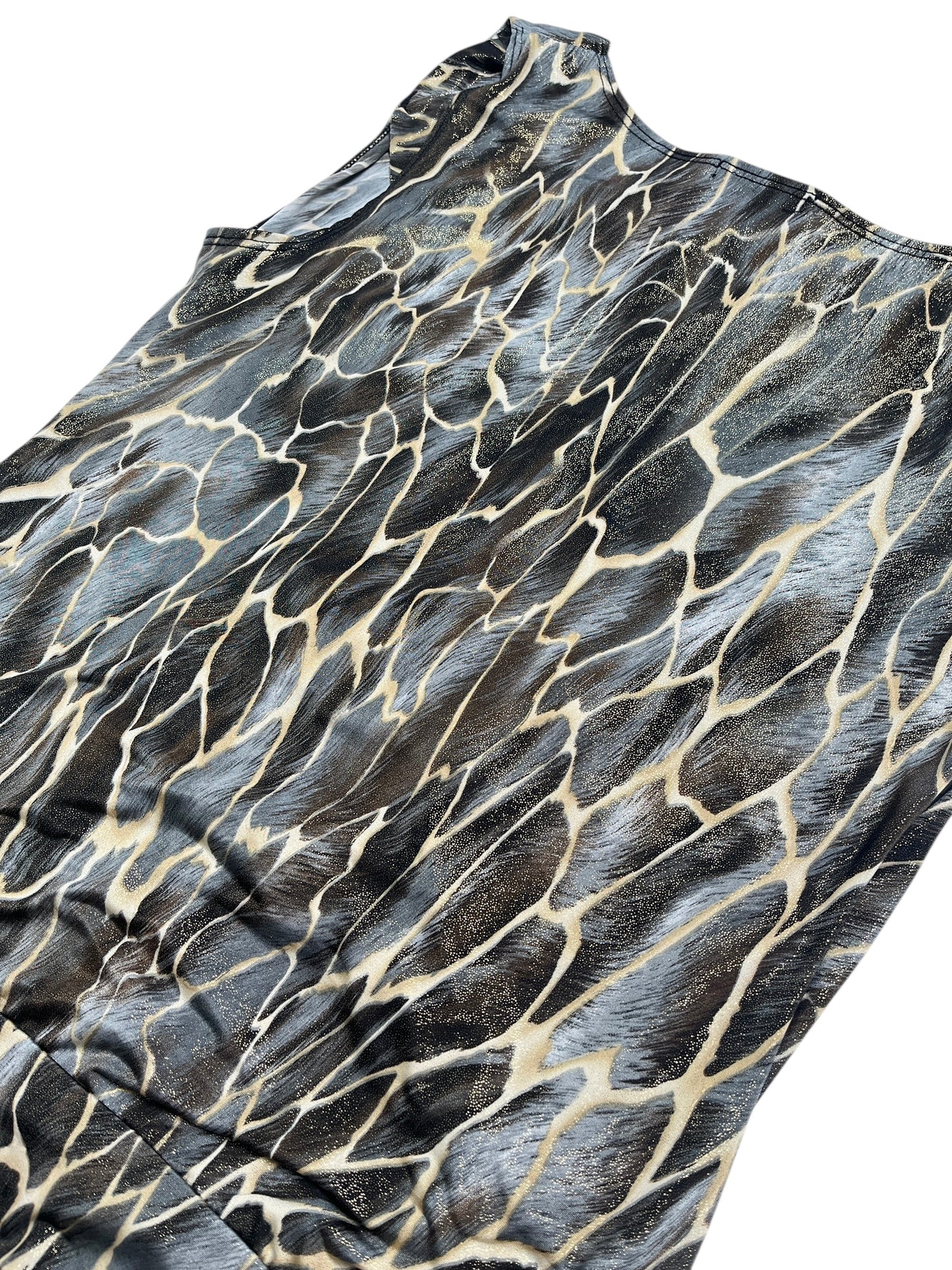 Y2K Dressbarn Top drapeado Animal Print - Talla M/L