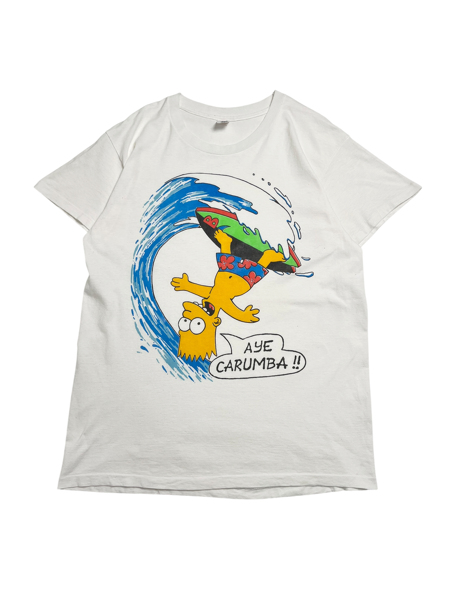 1990s Bart Simpson “Aye Carumba” T-shirt - Talla L