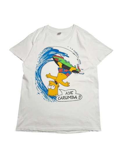 1990s Bart Simpson “Aye Carumba” T-shirt - Talla L