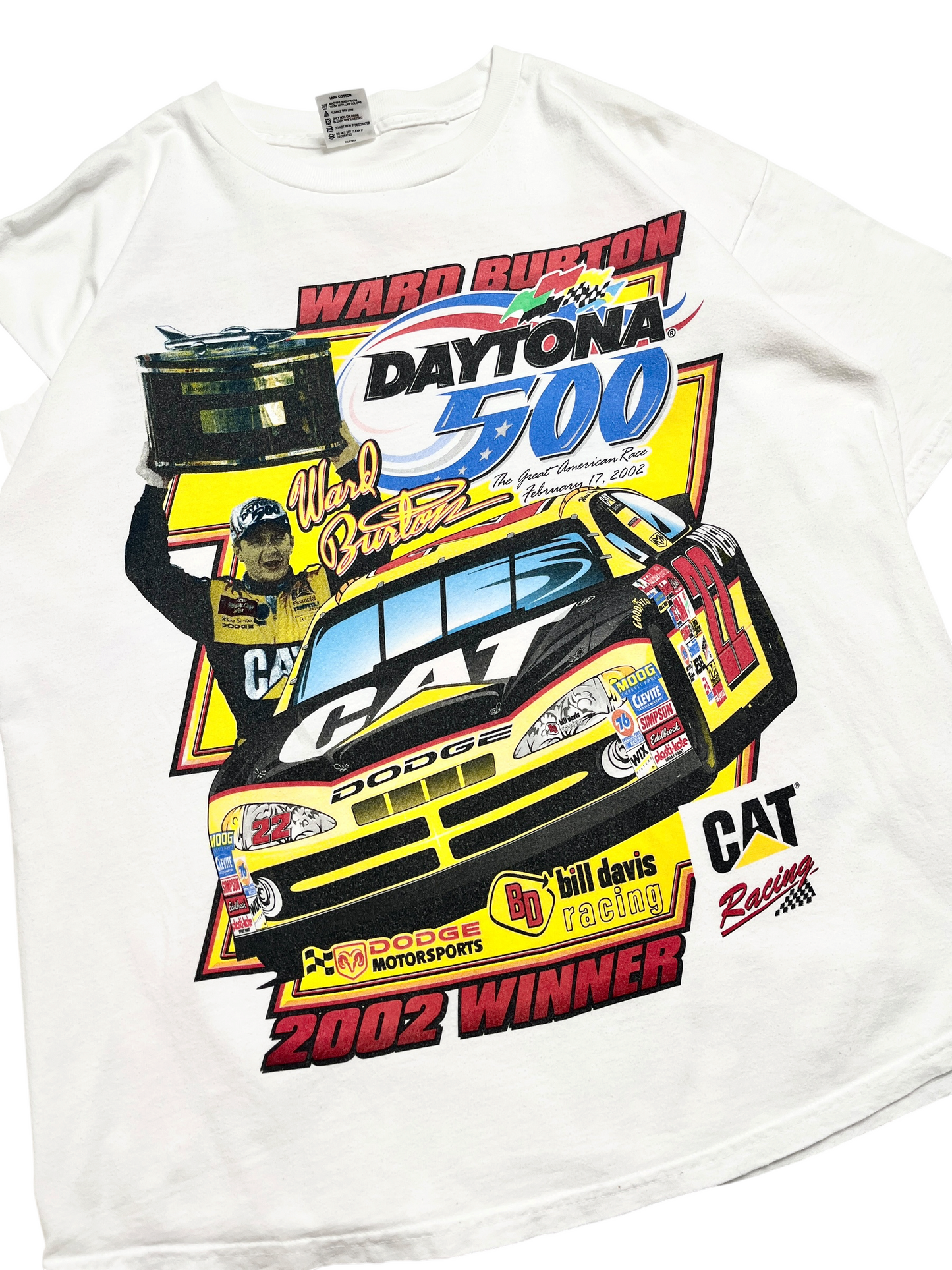 2002 Daytona 500 Ward Burton T-shirt - Talla XL