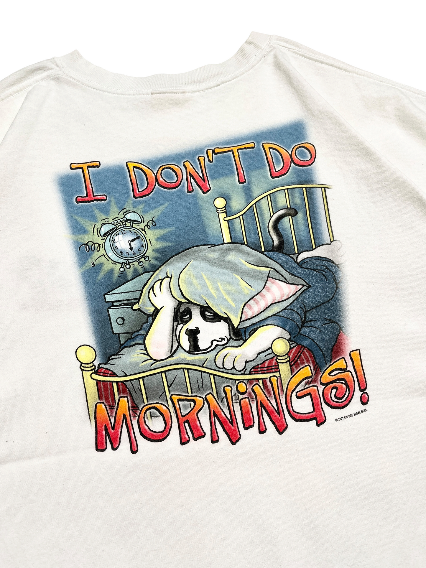 2002 Big Dogs I Don’t Do Mornings T-shirt - Talla XXL