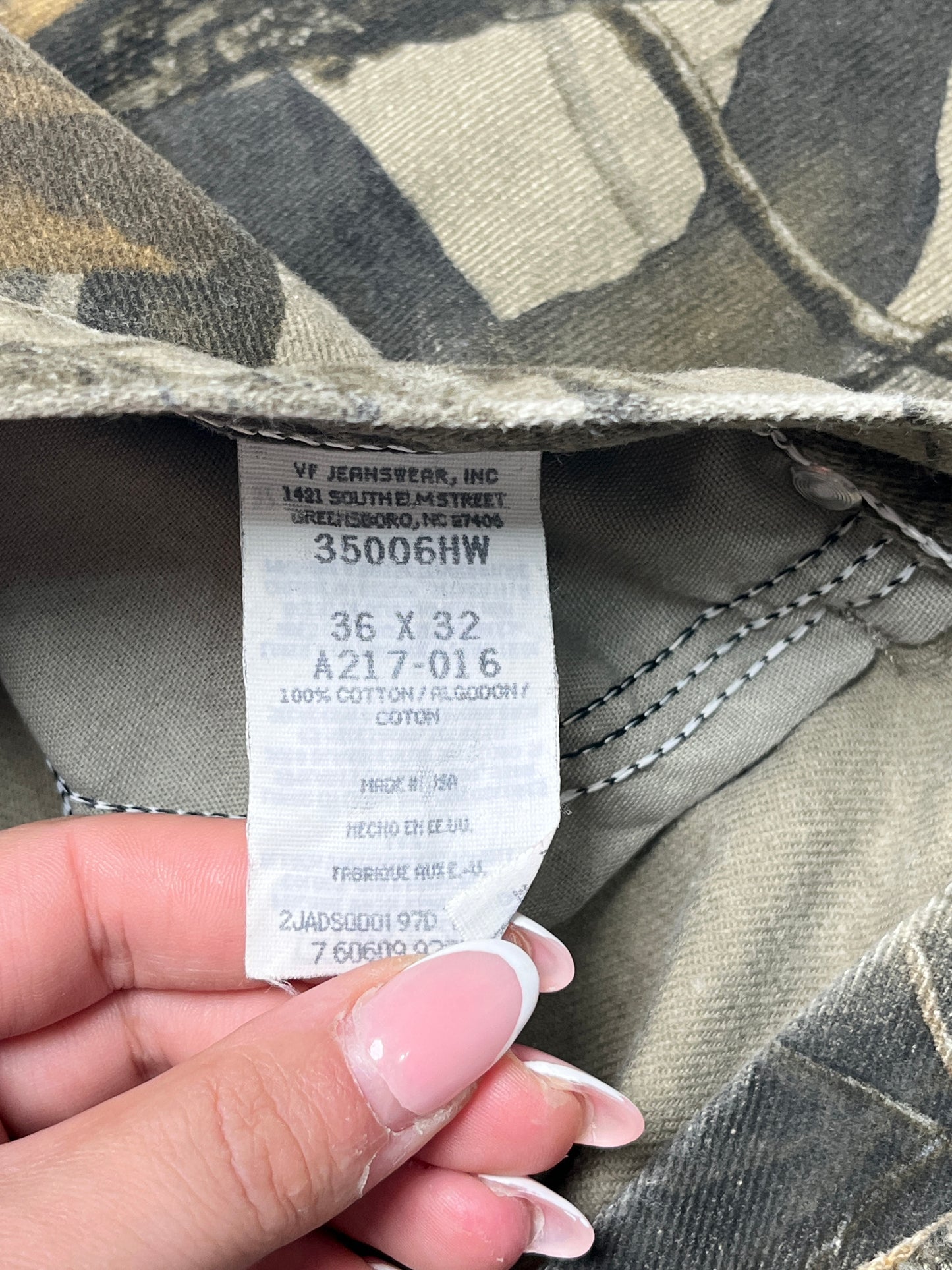 Wrangler Real Tree Camuflage Pant - Talla 36