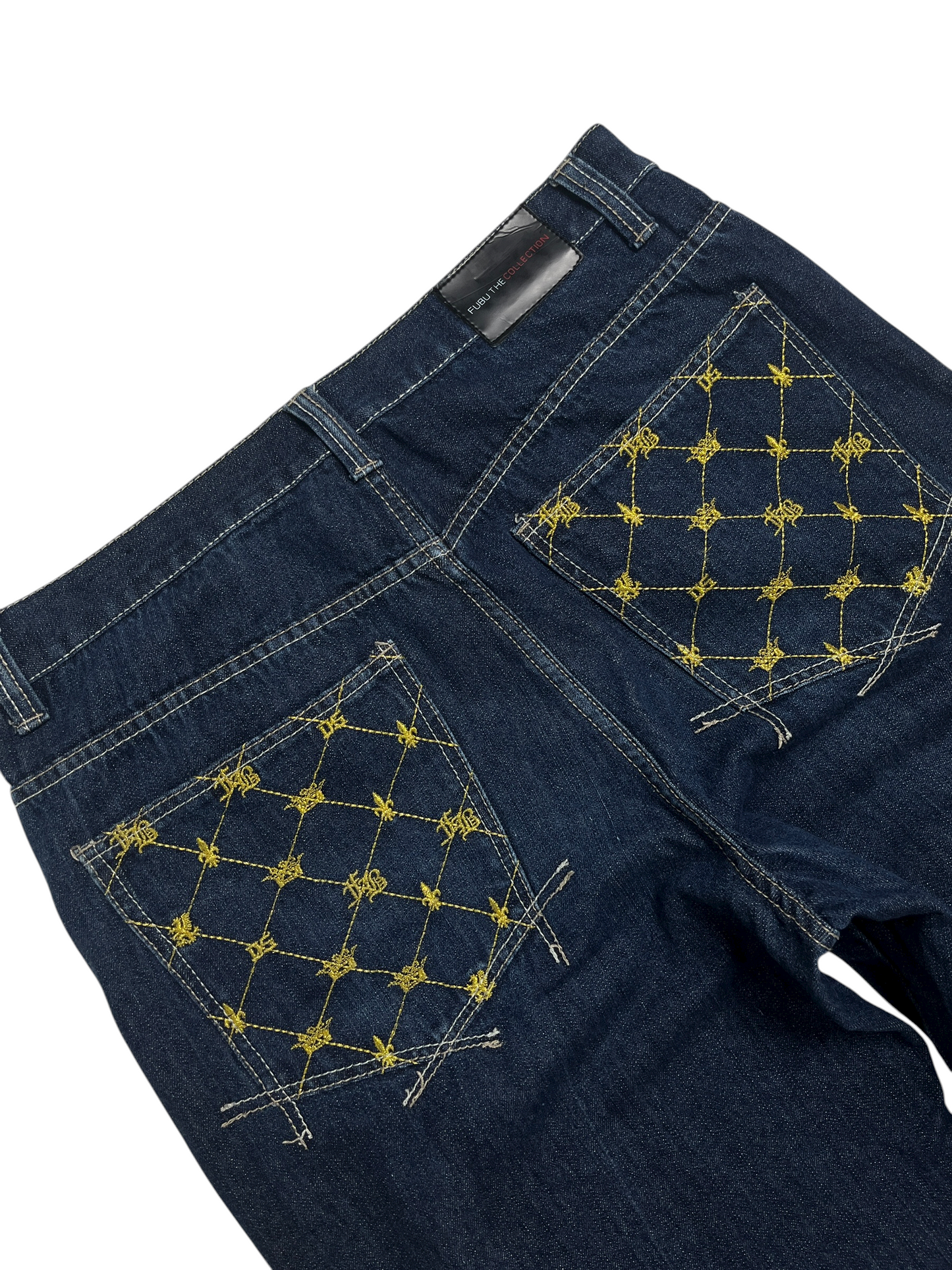 Y2K FUBU Denim Baggy Pant Azul oscuro- Talla 36