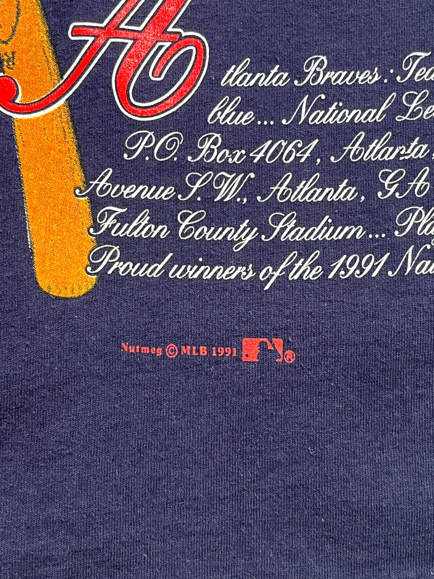 1991 Atlanta Braves T-shirt - Talla S